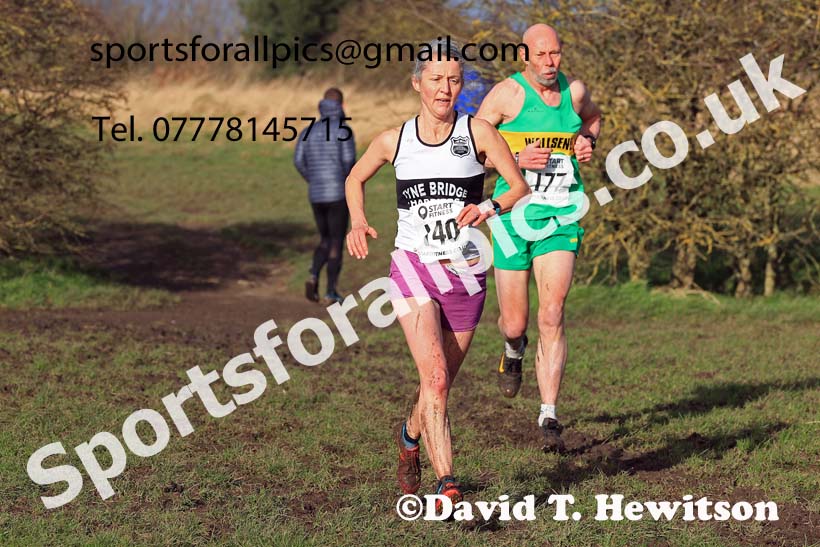 Womens 35 and Over and Mens 65 and Over, 2024 NEMAA Cross Country Champs., Wallsend. Photo: David T. Hewitson/Sports for All Pics